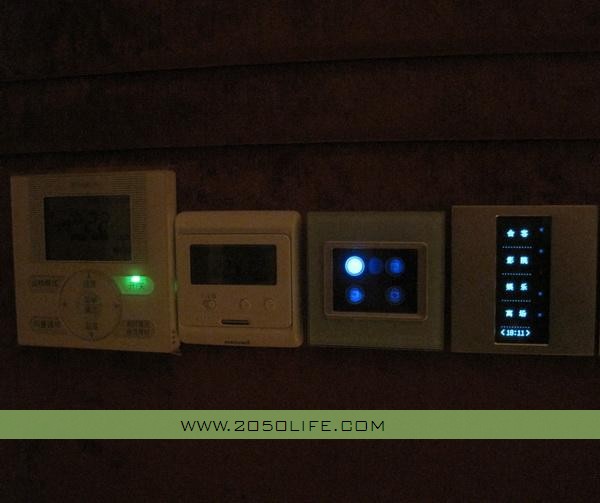 液晶触摸面板及窗帘开关的LED背景光效果